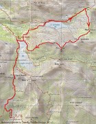 04 Cartina percorso anello Monte Aviasco - Pizzo Farno